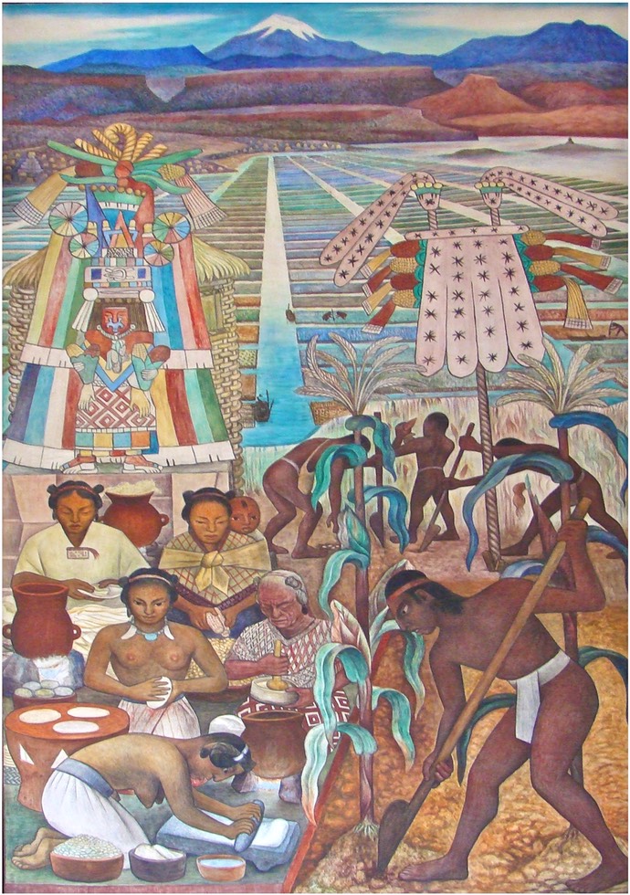 Diego Rivera-Civilisation-Huaxtque-Palais National-4