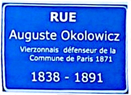 plaque de rue Okolowicz