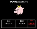 13 - Évolution du salaire moyen en France