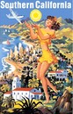 Cette affiche des années cinquante, "Southern California", illustre bien le mythe californien.
