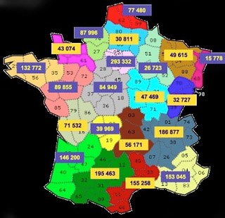 Carte votes pour La Poste